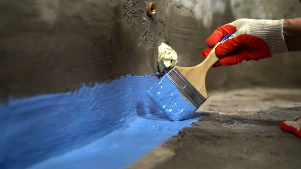Commercial Exterior Waterproofing project at a Mosherville, MI business property by SJ Waterproofing Pros